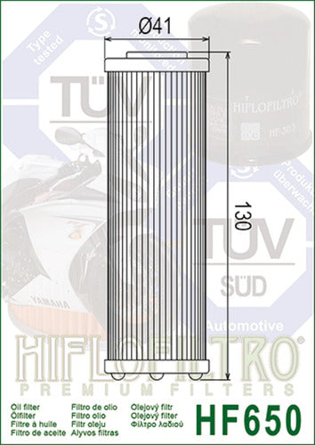 Filtro Aceite Ktm 990 Adventure 07- Hiflofiltro Hf650  Ryd 1