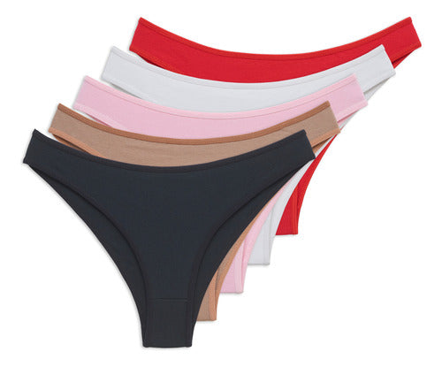 Pack of 6 Cotton and Lycra Vedetina Panties by Confecciones Casa Facu Art. 6180 0