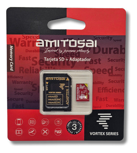 Amitosai Memoria SD 128GB C 10 U3 Serie Vortex MTS-Rocket 1