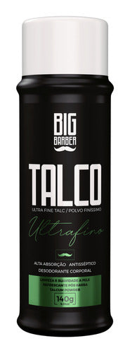 Talco Pó Ultrafino Big Barber 140g Perfumado Atacado 12 Unid 1