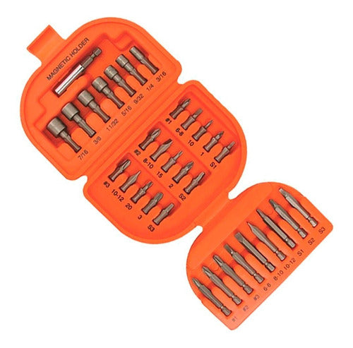 Black+Decker 71-826LA 32-Piece Screwdriver Bit Set with Case 4