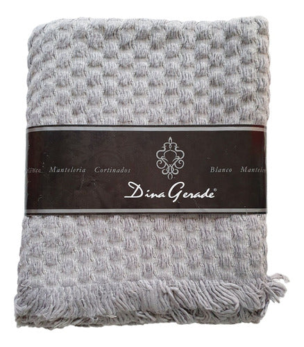 Rustic Woven Cotton Sofa Blanket. Dina Gerade. 0