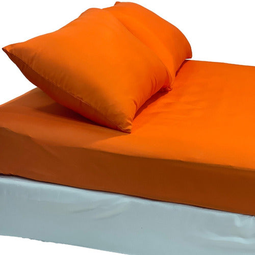 Adjustable Bed Sheet for 2 1/2 Plazas Bed 190x240 cm - Smooth Color 42