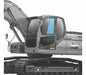 Vidro Janela Traseira Escavadeira Doosan Dx225lc 903-00071a 2