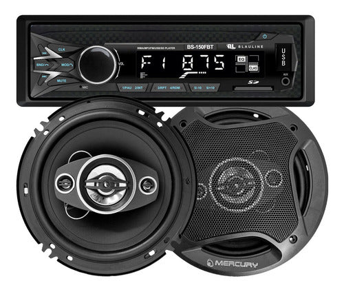 Combo Estereo Bluetooth Con Parlantes 6.5 Pulgadas Mercury 0