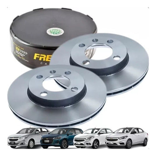 Discos De Freno Delant Fremax Chevrolet Onix Prisma Cobalt 0