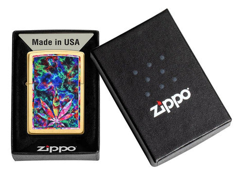 Zippo Encendedor 49398 Leaf Design Original Garantia 1