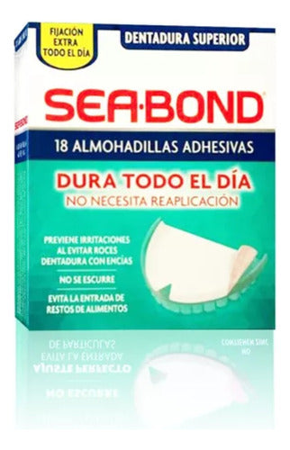 Sea-Bond Adhesive Pads X18u for Upper Denture 0