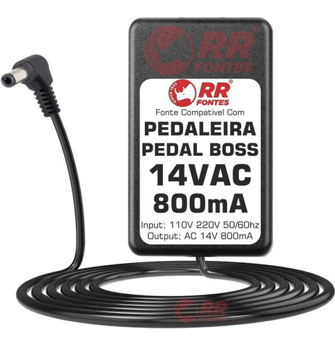 Fonte 14v 800ma Para Pedal Pedaleira Boss Gt6 Gt8 Gt-6  Gt-8 1