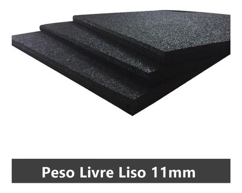 Placa Piso Academia 1 M Quadrado, Crossfit Peso Livre 11mm 1