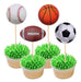 X15 Toppers Para Cupcakes Muffins Pelotas Deportes Fútbol 0