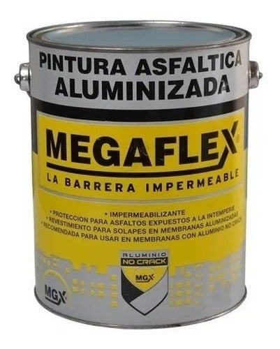 Pintura Asfáltica Megaflex Aluminizada Por 1 Litro 0