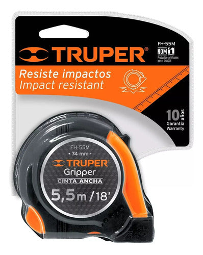 Truper Cinta Métrica C/Impacto 5.5m X 1 0