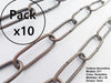 Patagonia Style Lamp Chain 211 - Pack of 10 Units - 1 Meter Each - Copper Color 0