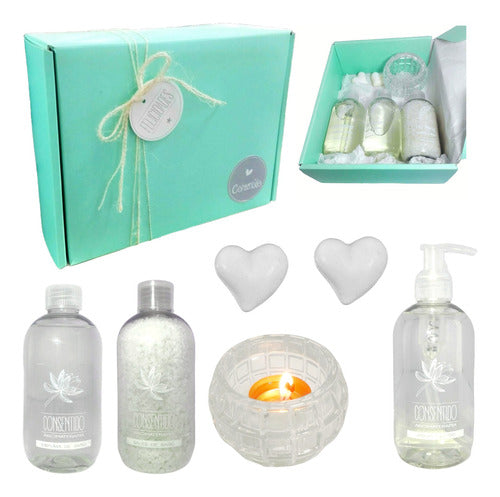 Zen Spa Jasmine Gift Box Set - Relaxation and Luxury at Home - Kit Aroma Regalo Navidad Gift Box Jazmín Set Zen Spa N60