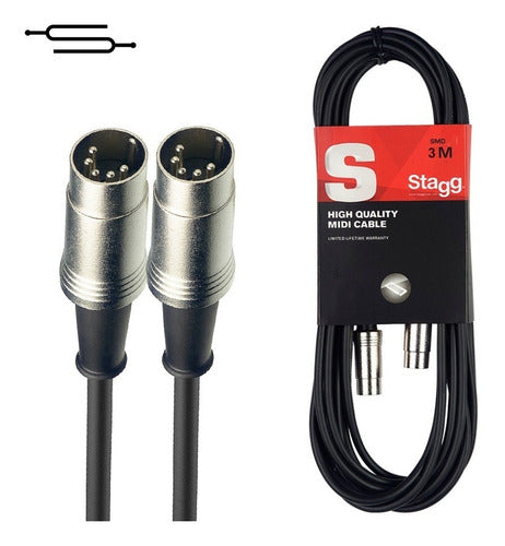 Cable Midi Punta Metalica Profesional - 3m -  Simisol 0