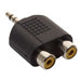 Artekit Mini Plug Stereo 3.5 A 2 Jack RCA Adapter 0