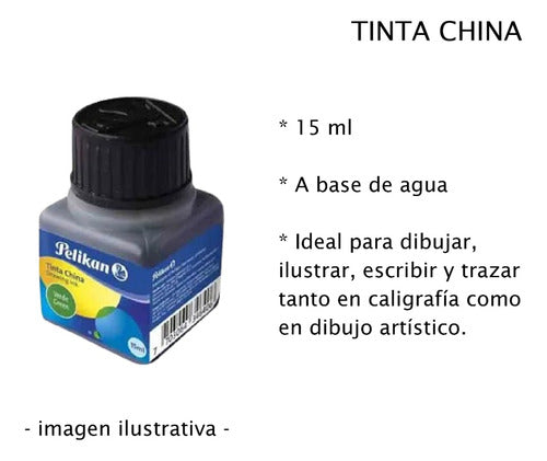 Pelikan China Ink for Drawing 15 ml Yellow 1