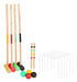 Faydi Croquet Set Painted Wood with Mallets, Arches, and Stakes 4