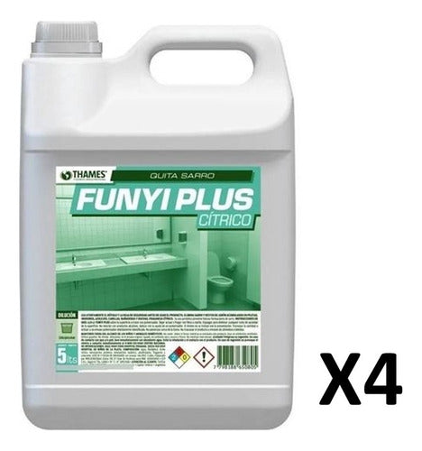 Desincrustante Anti Sarro Funyi Plus Citrico 5lts Thames X4 1