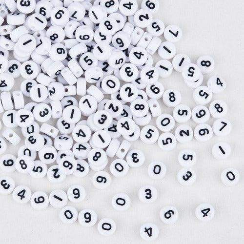 Generic Acrylic Number Beads X 100 Units 2