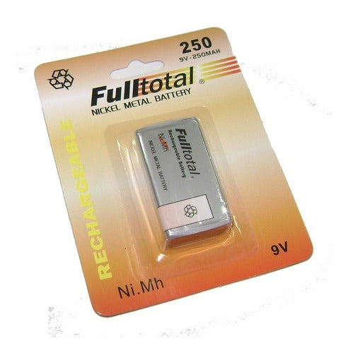 Rechargeable 9V Battery Fulltotal 250mAh 0