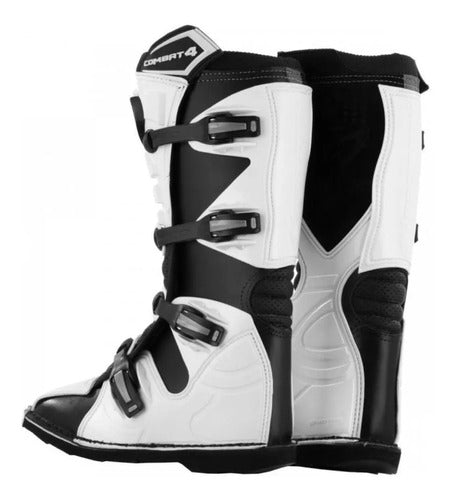 Pro Tork Cross Combat 4 White and Black Motorcycle Boots 11