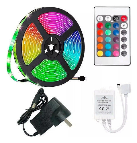 Candela 3 Rollos Tiras Led De 5mts + Kit Rgb Exterior 5050 12v 7343 0