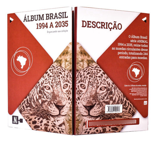 Álbum Para Moedas Do Brasil Real 1994 A 2035 + Olímpiadas 5