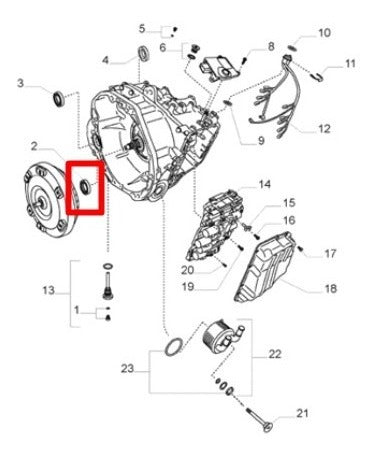 Mopar Reten Directa Caja Aut Fiat 500 Toro Argo Compass Renegade 2