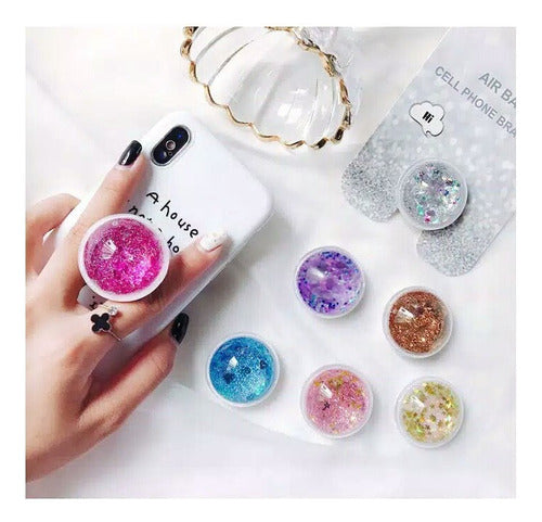 Universal Water and Glitter Cell Phone Ring Holder 54