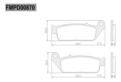 Pastilla Freno Frasle Fa226 Kawasaki Ninja 650 Ex Del. Spot 3