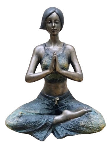 Yoga Lady Figurine 23 cm in Oriental Decorative Poses Resin 0