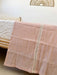 Bed End Old Pink Gauze with Cotton Lace - 200x50 cm 2