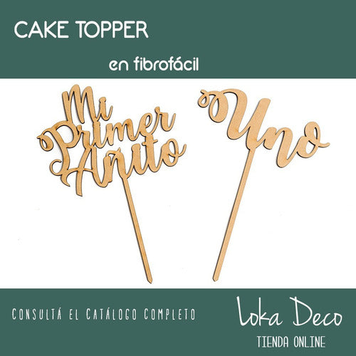 Loka Deco Cake Toppers Adornos Carteles Para Tortas Cumple Boda Party 2