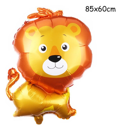 Estilo Home Helium Metallic Balloons for Birthday Set of 2 - Lion 1