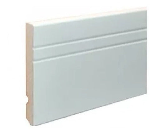 Pre-painted MDF Baseboards 7 cm Height x 12mm x Meter 5