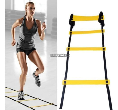 Pro 11 Agility Ladder Fitness Exercise Step 1