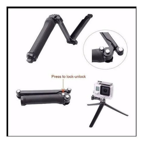 Kit Bastao 3 Formas Gopro Hero 5 4 3 3+ Tripe Monopod 3 Way 1