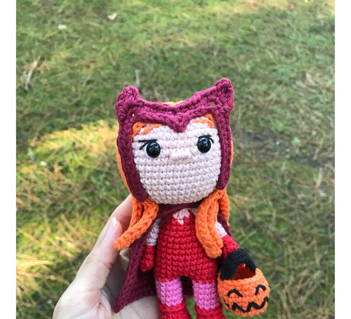 Wanda Amigurumi Hand-Knitted Doll Wanda Vision Scarlet Witch 1
