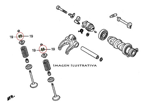 Honda Media Traba Valvula Admision Crf 250 04 - 16 3