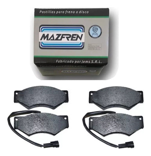 Brake Pads for Iveco Daily 70c12 59.12om Grinta 99/ by Mazfren - Set of 4 0