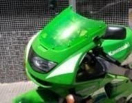 Parabrisa Motos Kawasaki Zx 6 Verde Fluor Burbuja Zzr600 Zx6 1