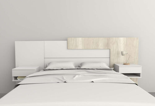 Table's Extendable Headboard with Floating Nightstands 7