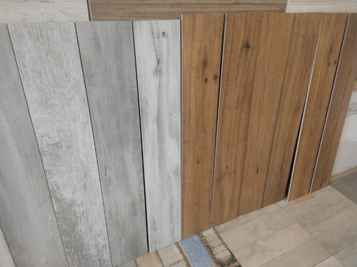 Porcelanato Simil Madera Eliane 20x120 Roble Canela 1 Cal 1