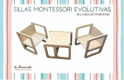 La Querciola Sillas Montessori Evolutivas Combo X 3 1