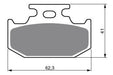 EBC Pastilla Freno Trasero Racing Yamaha XTZ 250 - FA152R 1