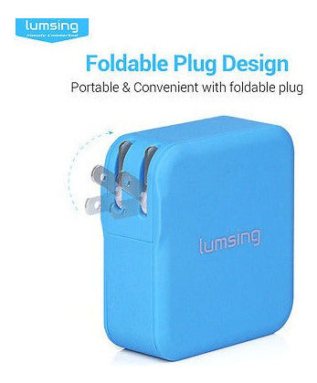 Lumsing Rápida Carga 3.0 35w 3 Puerto Cargador Plegable Taqu 4