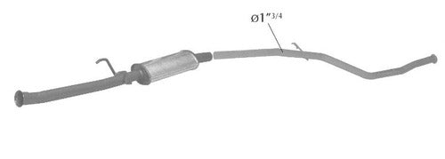 Tubosil Front Silencer for Peugeot 207 1.6 16V Sedan 4 Doors 0