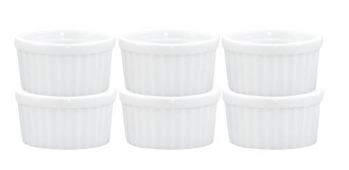 HIC Deep Souffles, Porcelain, 2.75-Inches X 3.75-Inches 0